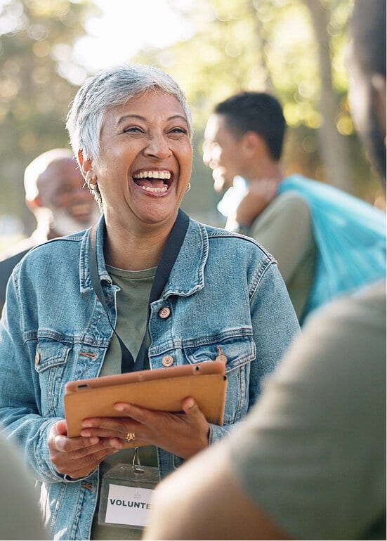 Compass Cares volunteer in the community