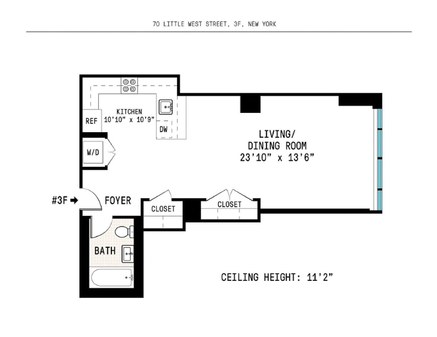 70 Little West Street, Unit 3F — photo 3